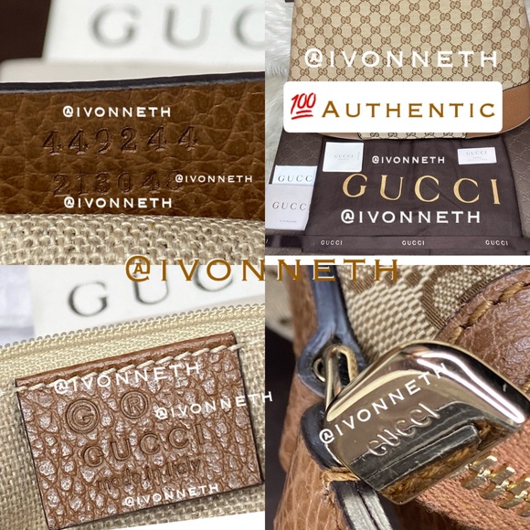 BIG HOBO GUCCI Bree Original GG Canvas Hobo Bag, Tan/Browns - Picture 4 of 13